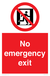 FP10955: No emergency exit