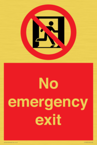 FP10955: No emergency exit