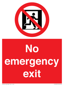 FP10955: No emergency exit