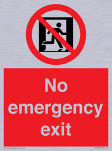 FP10955: No emergency exit