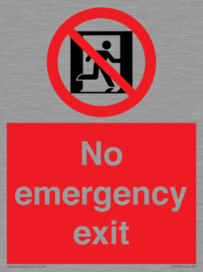 FP10955: No emergency exit