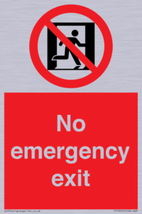 FP10955: No emergency exit
