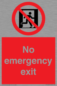 FP10955: No emergency exit