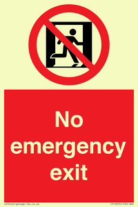FP10955: No emergency exit