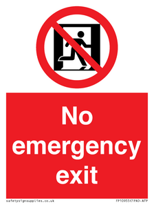 FP10955: No emergency exit