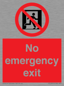 FP10955: No emergency exit