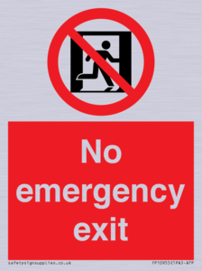 FP10955: No emergency exit