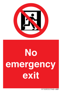 FP10955: No emergency exit