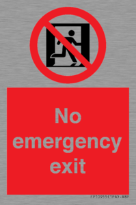 FP10955: No emergency exit