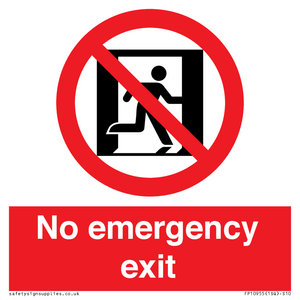 FP10955: No emergency exit