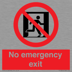 FP10955: No emergency exit