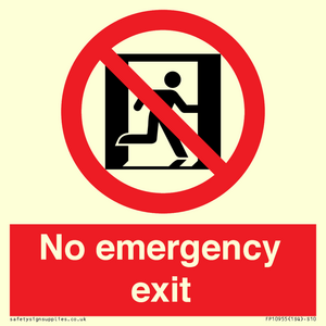 FP10955: No emergency exit