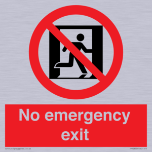 FP10955: No emergency exit