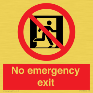 FP10955: No emergency exit