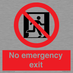FP10955: No emergency exit