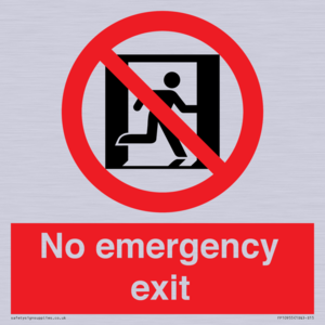 FP10955: No emergency exit