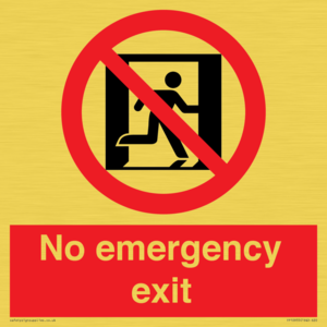 FP10955: No emergency exit