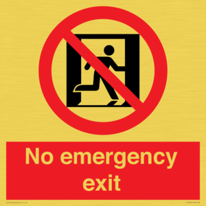 FP10955: No emergency exit