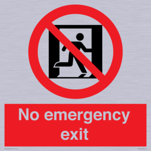 FP10955: No emergency exit