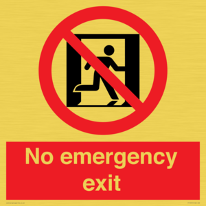 FP10955: No emergency exit