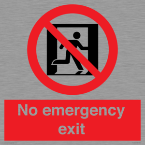 FP10955: No emergency exit