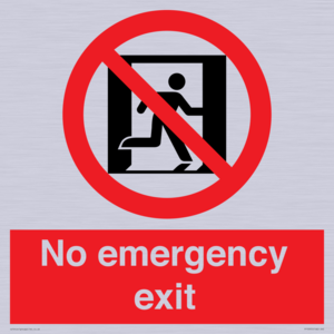 FP10955: No emergency exit