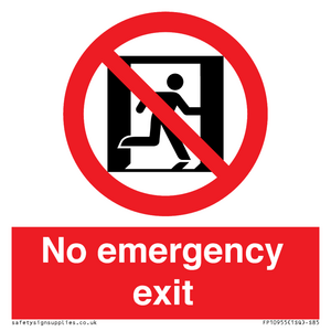 FP10955: No emergency exit