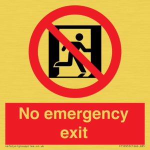 FP10955: No emergency exit