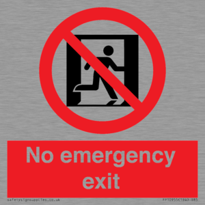 FP10955: No emergency exit