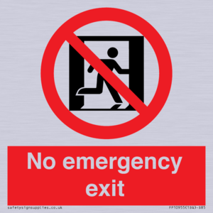 FP10955: No emergency exit