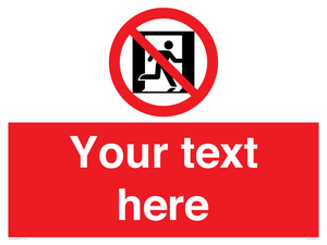 FP10957: Custom prohibition: No emergency exit