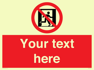 FP10957: Custom prohibition: No emergency exit