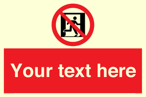FP10957: Custom prohibition: No emergency exit