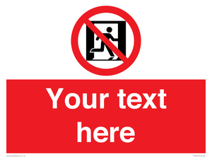 FP10957: Custom prohibition: No emergency exit