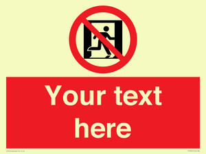 FP10957: Custom prohibition: No emergency exit