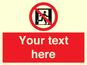 FP10957: Custom prohibition: No emergency exit