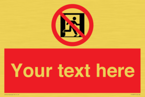 FP10957: Custom prohibition: No emergency exit