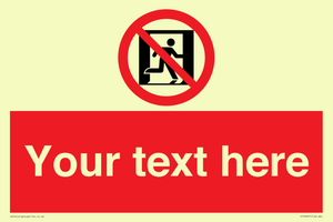 FP10957: Custom prohibition: No emergency exit
