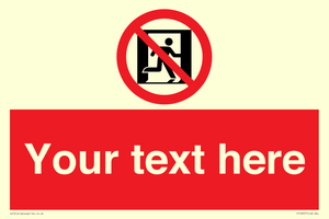FP10957: Custom prohibition: No emergency exit