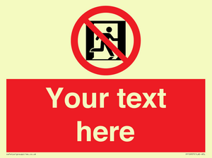 FP10957: Custom prohibition: No emergency exit