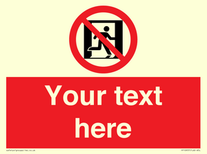 FP10957: Custom prohibition: No emergency exit