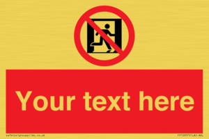 FP10957: Custom prohibition: No emergency exit