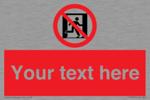 FP10957: Custom prohibition: No emergency exit