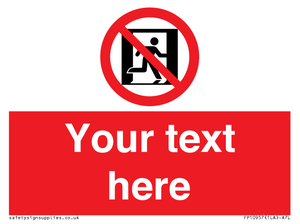 FP10957: Custom prohibition: No emergency exit