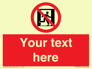 FP10957: Custom prohibition: No emergency exit