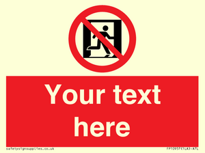 FP10957: Custom prohibition: No emergency exit