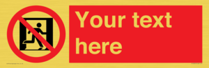 FP10957: Custom prohibition: No emergency exit