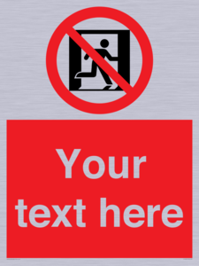 FP10957: Custom prohibition: No emergency exit
