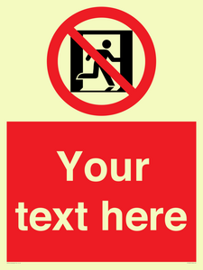 FP10957: Custom prohibition: No emergency exit