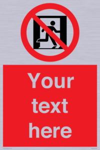 FP10957: Custom prohibition: No emergency exit